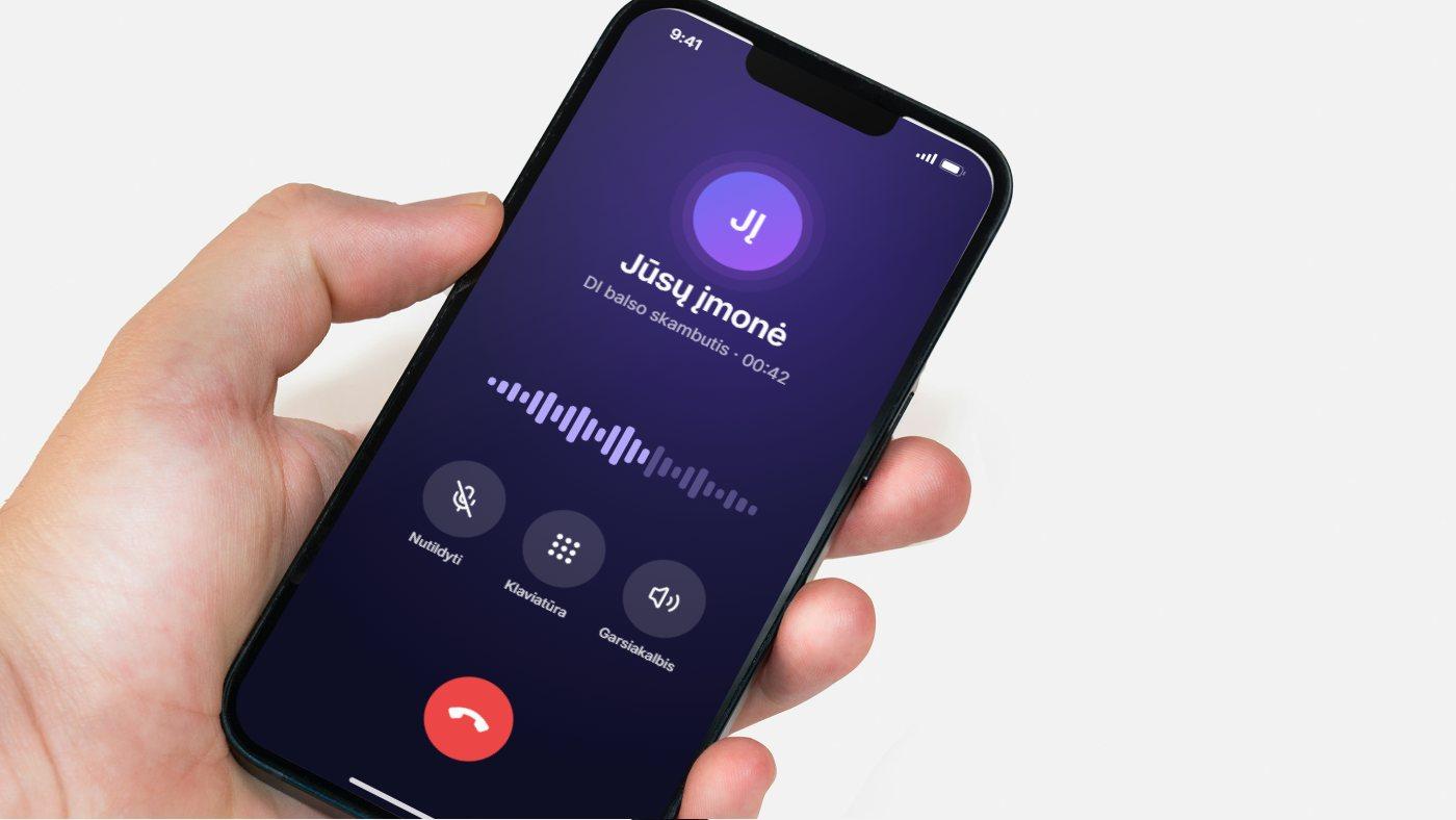 Telefone vyksta DI balso skambutis dėl sąskaitos